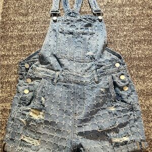 Blank NYC Light Blue Denim Overalls